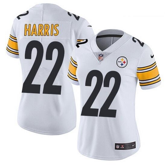 Women's Pittsburgh Steelers #22 Najee Harris White Vapor Untouchable Limited Stitched NFL Jersey(Run Small)